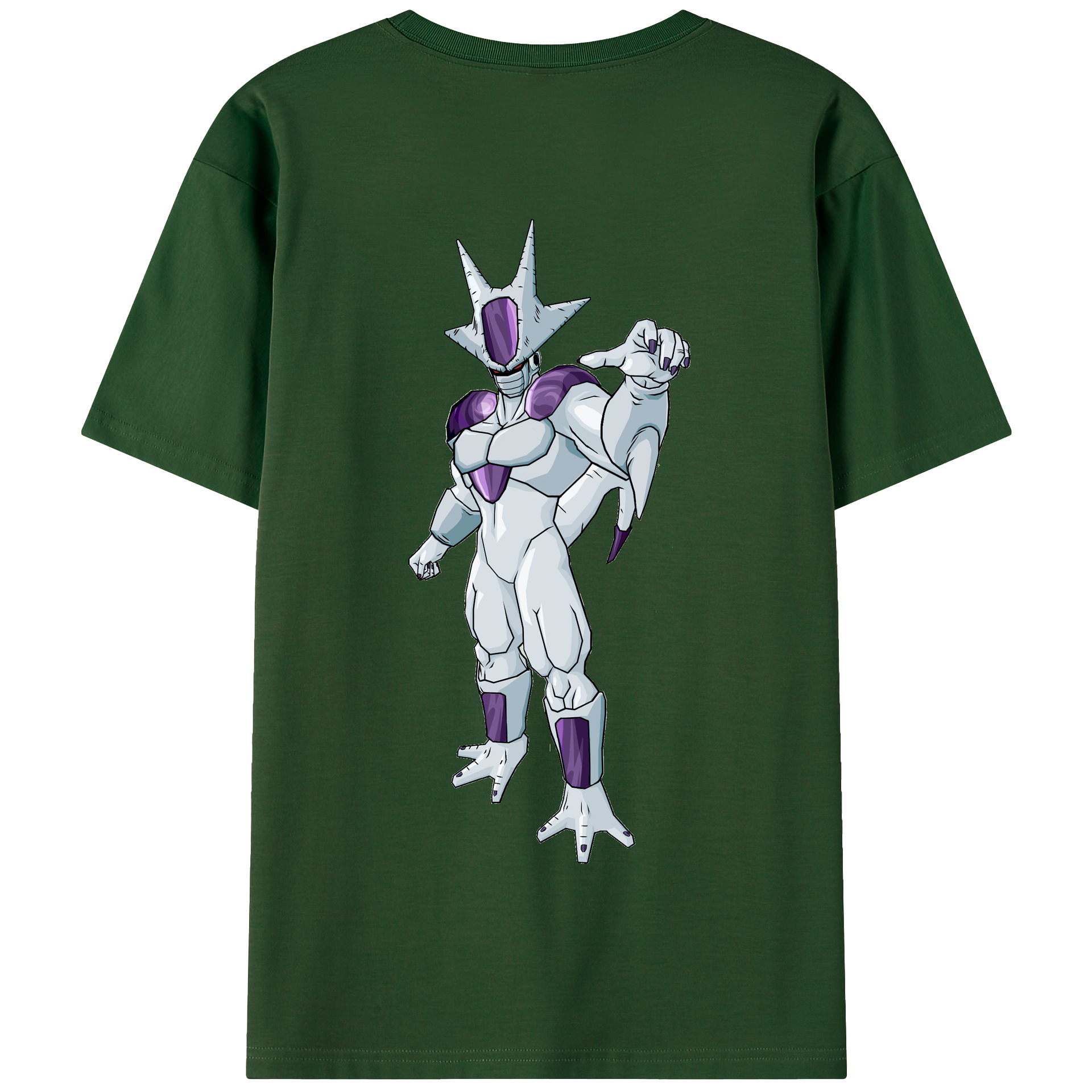 （画像用） ドラゴンボール クウラ DRAGON BALL Cooler Coora 綿100％半袖Tシャツ（背面プリント）